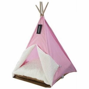 Bedspet Büyük Kedi ve Küçük Irk Köpek Çadırı Pembe 60x60x80 Cm