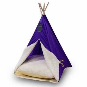 Bedspet Kedi ve Küçük Irk Köpek Çadırı ​Mor 50x50x70 Cm