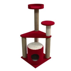 Bedspet Kedi Tırmalama Platformu M:6 Kırmızı