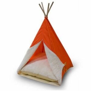 Bedspet Kedi ve Küçük Irk Köpek Çadırı ​Turuncu 50x50x70 Cm