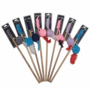 Bedspet Peluş Tüylü Olta Kedi Oyuncağı