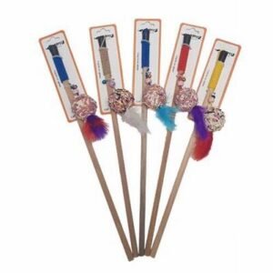 Bedspet Süslü Tüylü Olta Kedi Oyuncağı