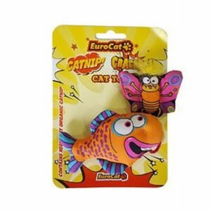 EuroCat Catnipli Kelebek Turuncu Balık Kedi Oyuncağı