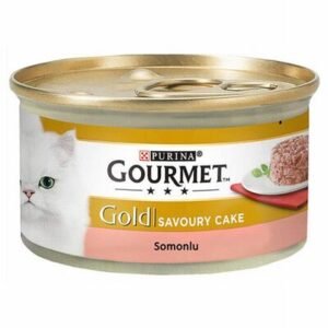 Gourmet Gold Savoury Cake Somonlu Yetişkin Kedi Konservesi 85 Gr
