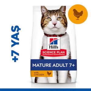 Hill’s SCIENCE PLAN Mature Adult 7+ Tavuklu Yaşlı Kedi Maması 3 Kg