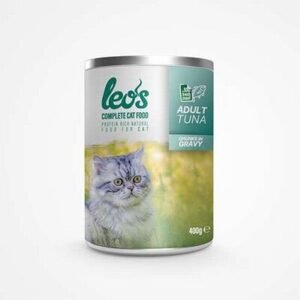 Leos Ton Balıklı Parça Etli Soslu Yetişkin Kedi Konservesi 400 Gr
