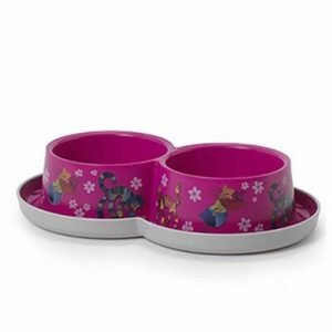 Moderna Trendy Friends Kedi Mama Su Kabı Fuşya 2x350 Ml