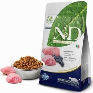 N&D Prime Kuzulu Yaban Mersinli Tahılsız Yetişkin Kedi Maması 5 Kg