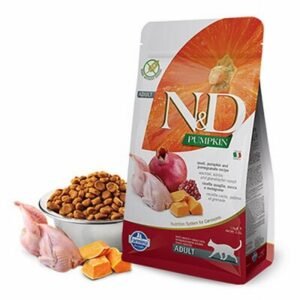 N&D Pumpkin Balkabaklı Bıldırcınlı Narlı Tahılsız Yetişkin Kedi Maması 1,5 Kg