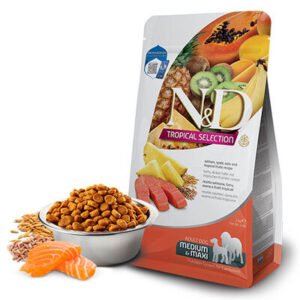 N&D Tropical Selection Somonlu ve Tropikal Meyveli Orta ve Büyük Irk Yetişkin Köpek Maması 10 Kg
