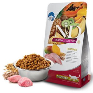 N&D Tropical Selection Tavuklu ve Tropikal Meyveli Kısırlaştırılmış Kedi Maması 10 Kg