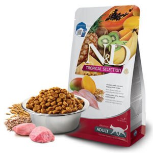 N&D Tropical Selection Tavuklu ve Tropikal Meyveli Yetişkin Kedi Maması 4+1 Kg