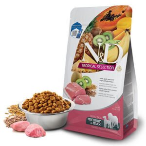 N&D Tropical Selection Yaban Domuzlu Tropikal Meyveli Orta ve Büyük Irk Yetişkin Köpek Maması 10 Kg