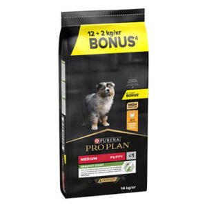 Pro Plan Medium Puppy Chicken Tavuklu ve Pirinçli Orta Irk Yavru Köpek Maması 12+2 Kg