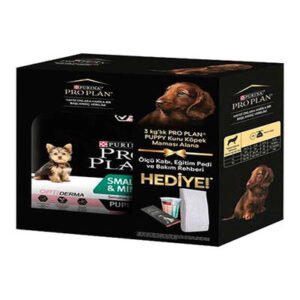 Pro Plan Small & Mini Puppy Sensitive Skin Somonlu Küçük Irk Yavru Köpek Maması 3 Kg+Hediye Paketi