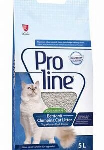 Proline Bentonit Kokusuz İnce Taneli Topaklanan Kedi Kumu 2x5 Lt
