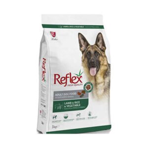Reflex Kuzulu Pirinçli ve Sebzeli Yetişkin Köpek Maması 3 Kg
