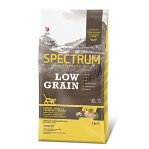 Spectrum Tavuklu Hindili ve Kızılcıklı Düşük Tahıllı Yetişkin Kedi Maması 2 Kg