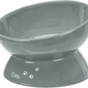 Trixie Büyük Kedi Seramik Mama Su Kabı 0,35 Lt 17 Cm Gri