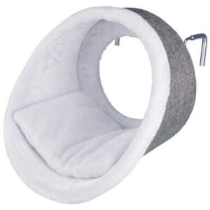 Trixie Peluş Kedi Kalorifer Yatağı 38x34 Cm Beyaz Gri