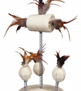 Trixie Yaylı Top ve Tüy Kedi Oyuncağı 15x30 Cm