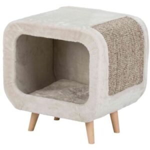 Trixie Kedi Tırmalama ve Oyun Evi 48x48x38 Cm Açık Gri