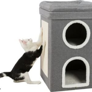 Trixie Kedi Tırmalama ve Oyun Evi 64 Cm Gri