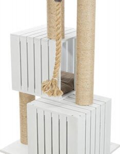 Trixie Kedi Tırmalama ve Oyun Evi 114 Cm Beyaz Kum Beji