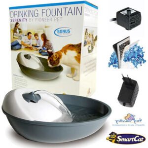 Pioneer Pet Kedi Köpek Otomatik Su Kabı Gri 60 Oz 1,77 Lt