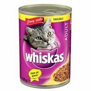 Whiskas Gravy Soslu Tavuklu Yetişkin Kedi Konservesi 24 Adet 400 Gr