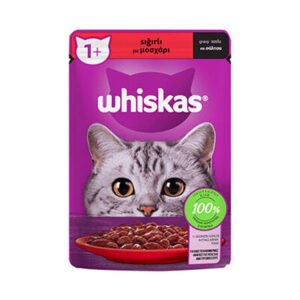 Whiskas Pouch Sos İçinde Sığır Etli Yetişkin Kedi Konservesi 12 Adet 85 Gr